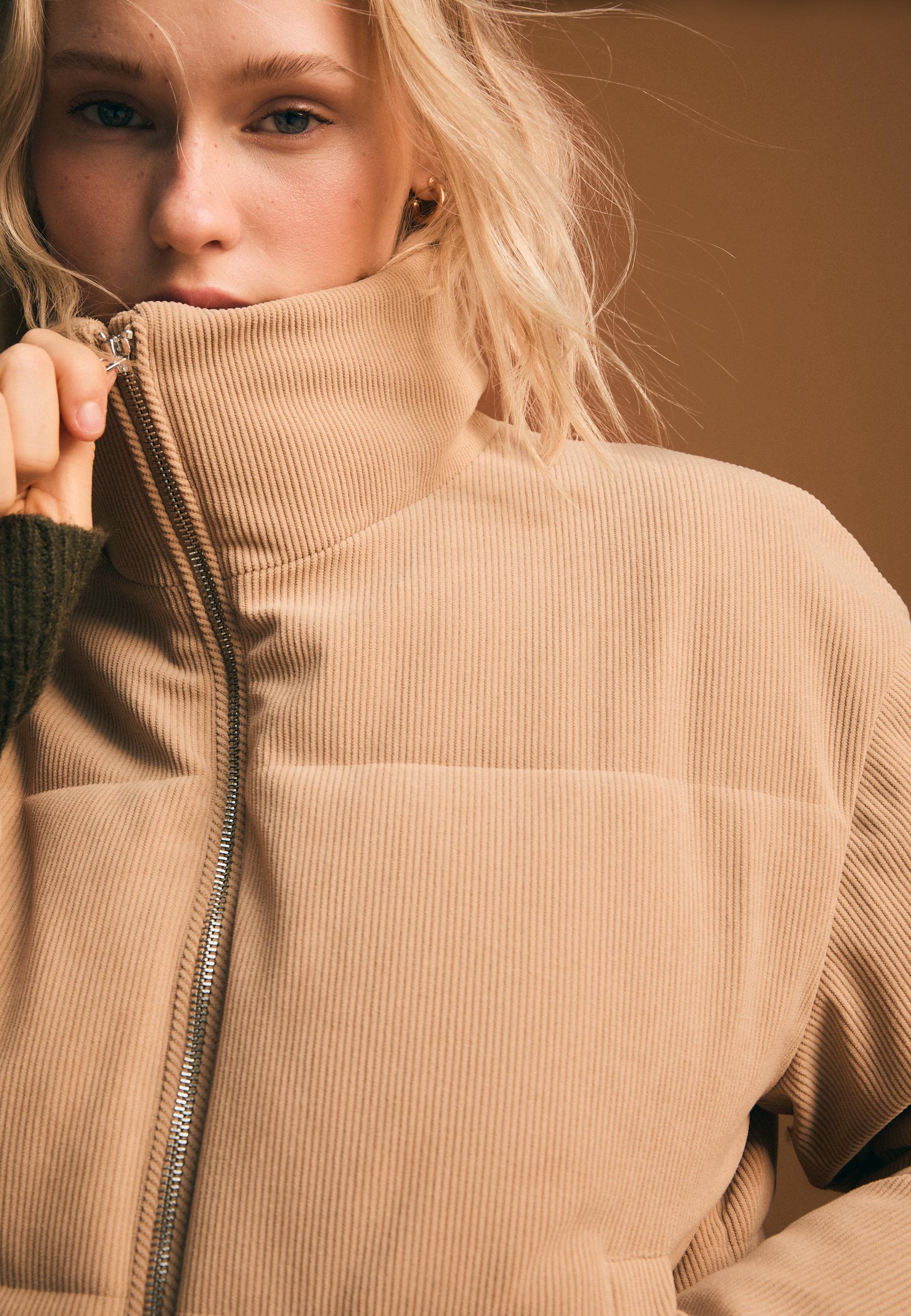 Corduroy Padded Jacket - Women's fashion | Stradivarius Canada