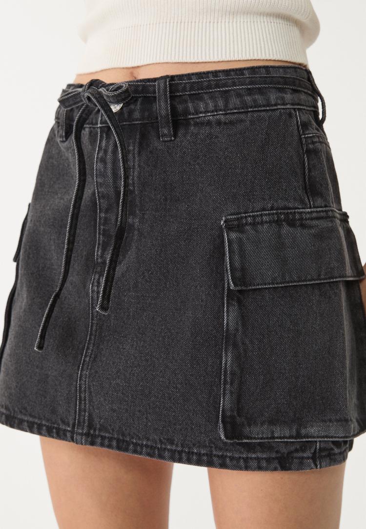 d66 falda mini cargo denim