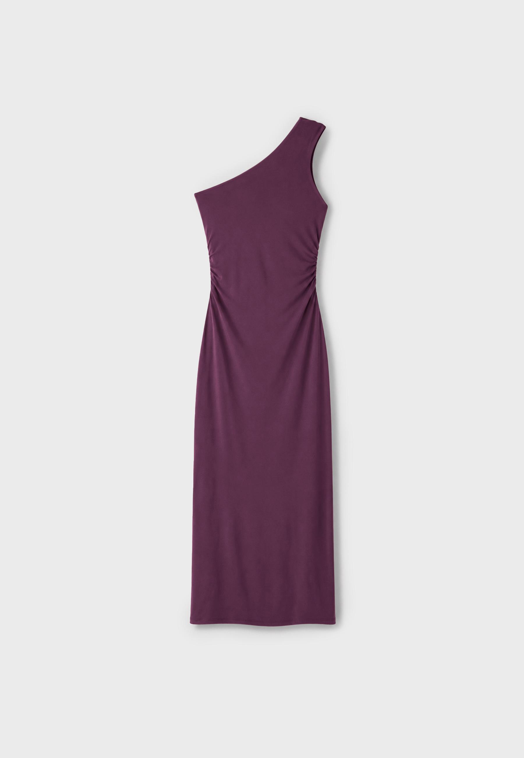 Metallic detail dress — Purple