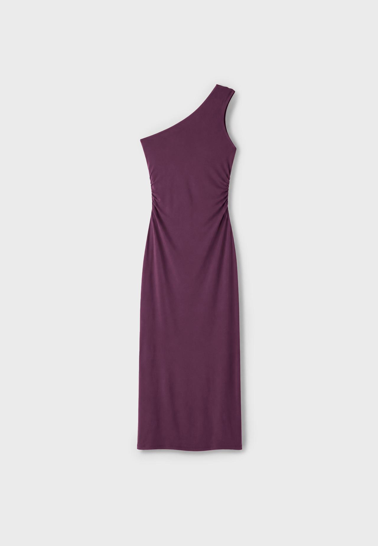 Metal detail dress — Purple