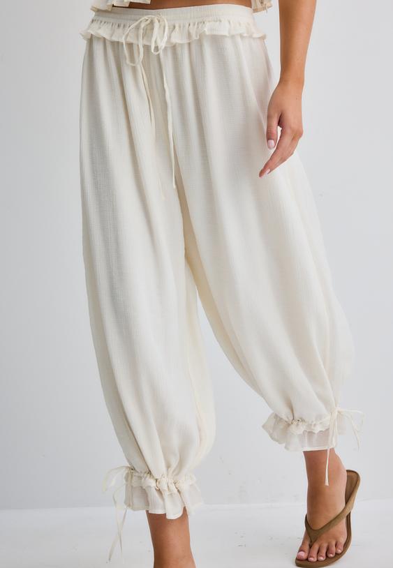pantalon bombacho encaje