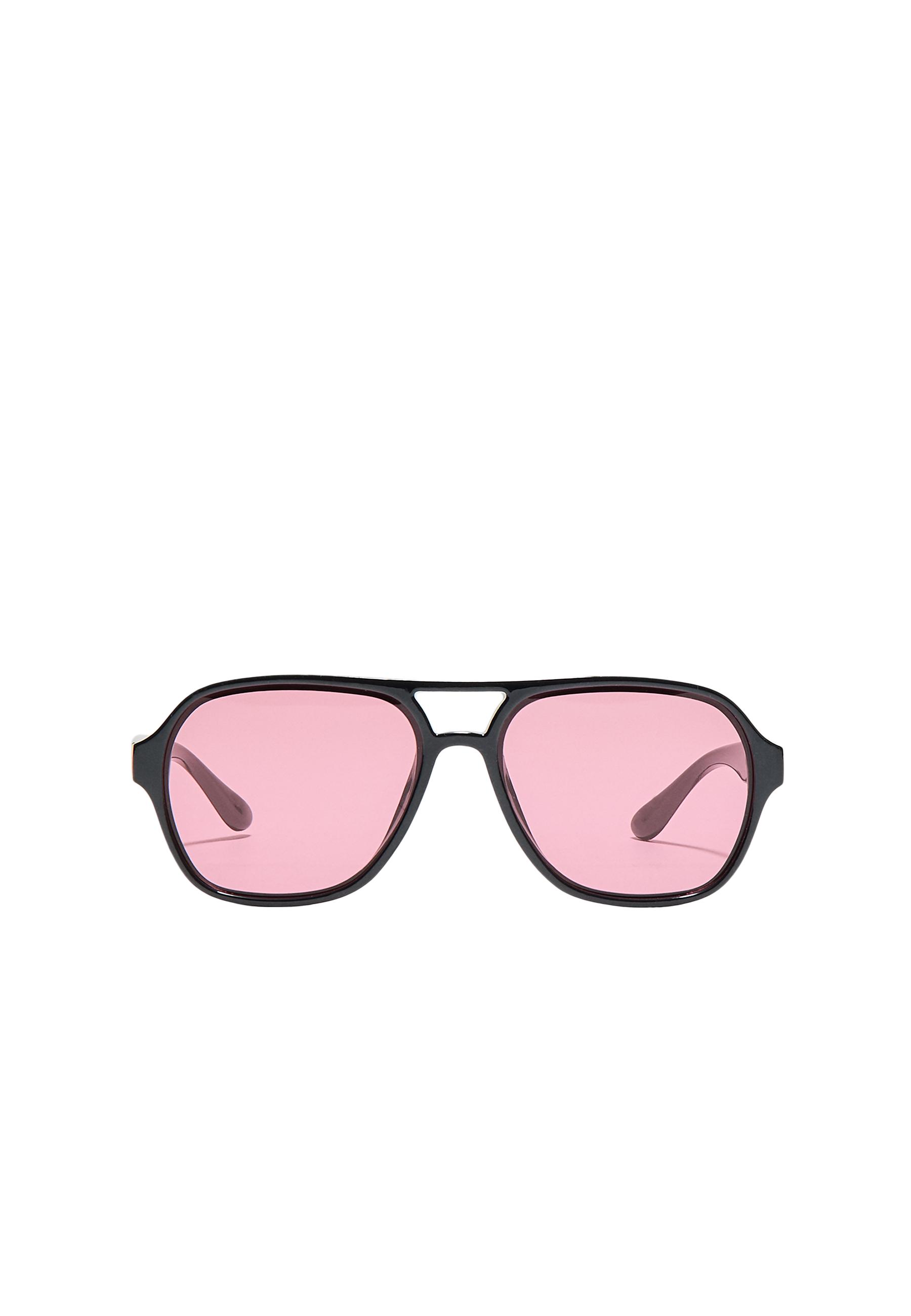 Double bridge resin sunglasses — Fuchsia