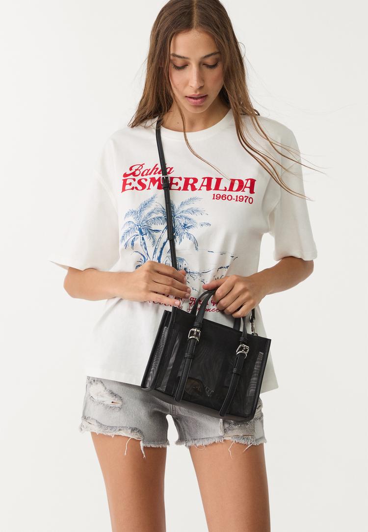 mesh tote bag
