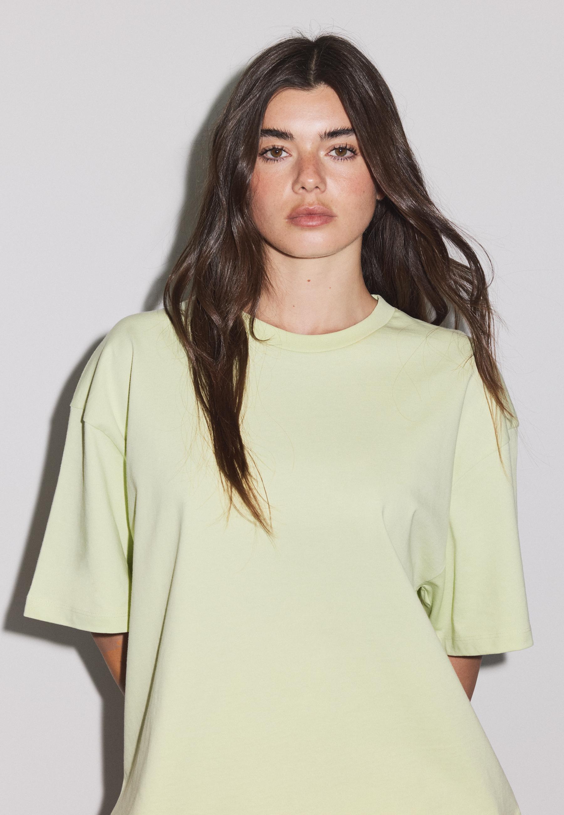 Boxy short sleeve T-shirt — Green