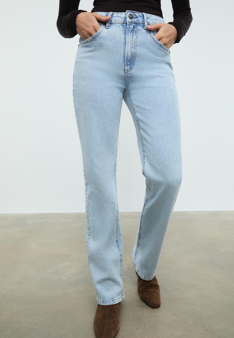 d98 vintage efektli straight fit jean