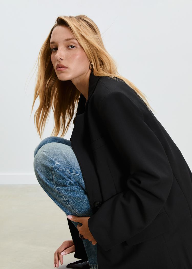 oversize blazer with pockets