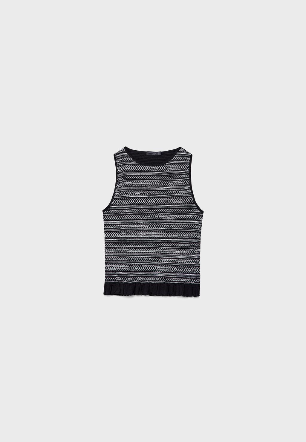 Camiseta contraste volantes