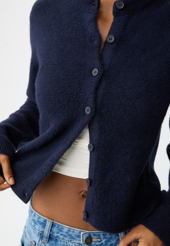 chaqueta botones punto