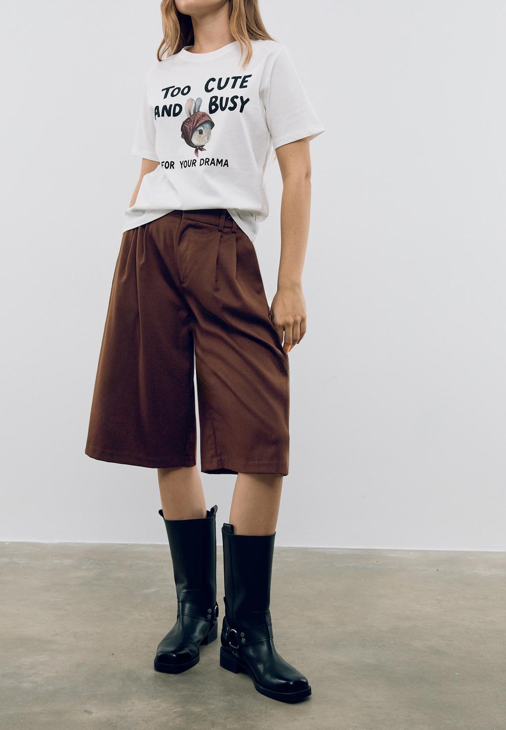 Regular fit rabbit shirt