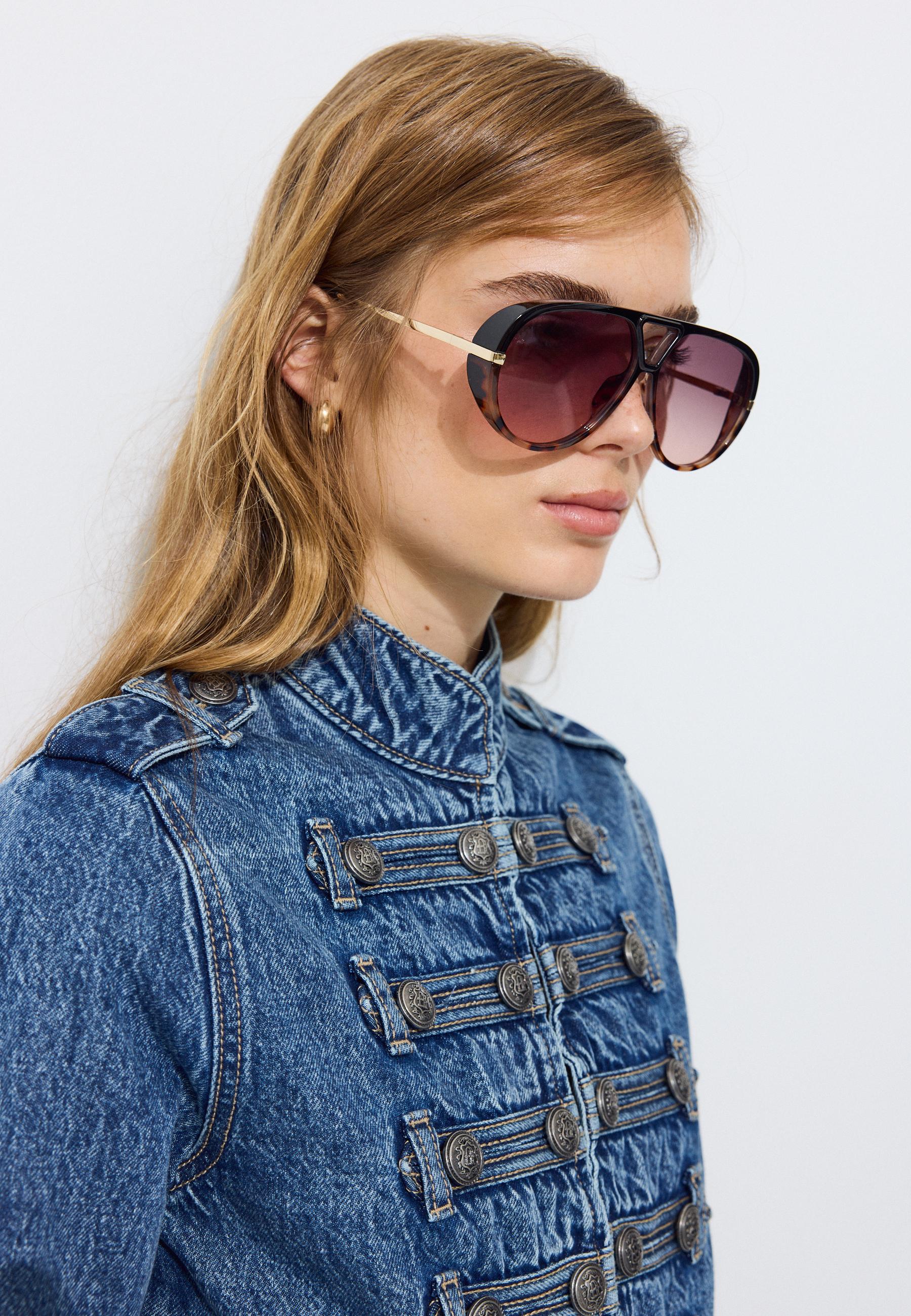 Combi aviator sunglasses — Brown