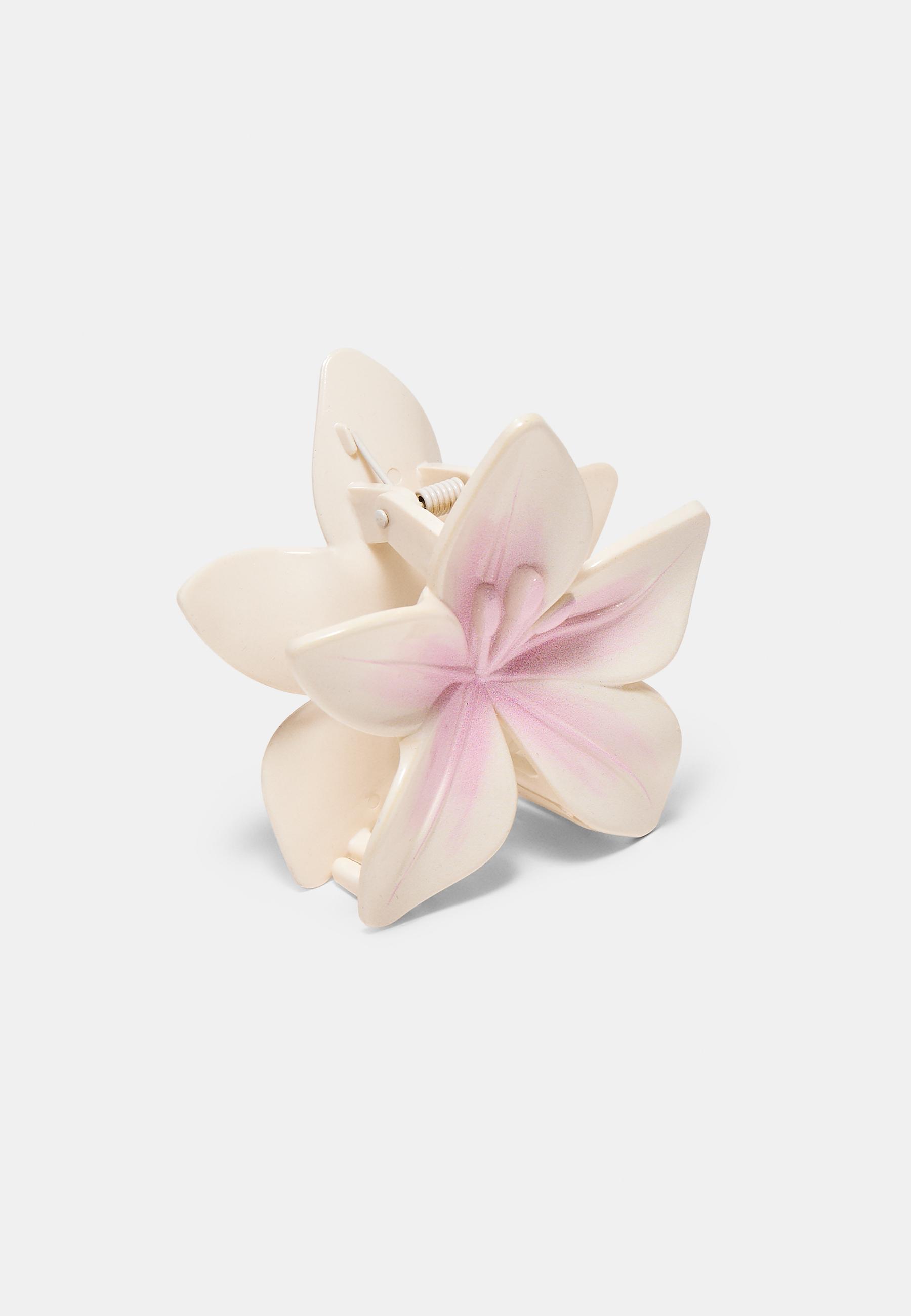 Flower hair clip — Pastel pink