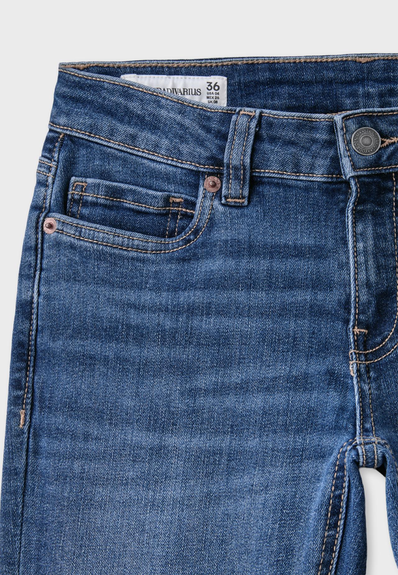 D67 slim fit bootcut jeans — MEDIUM BLUE DENIM