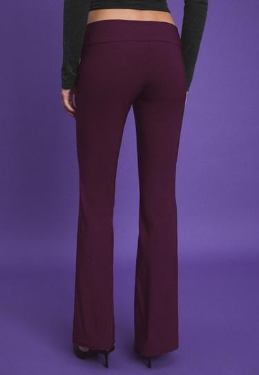 Bengaline bootcut trousers — Purple 5