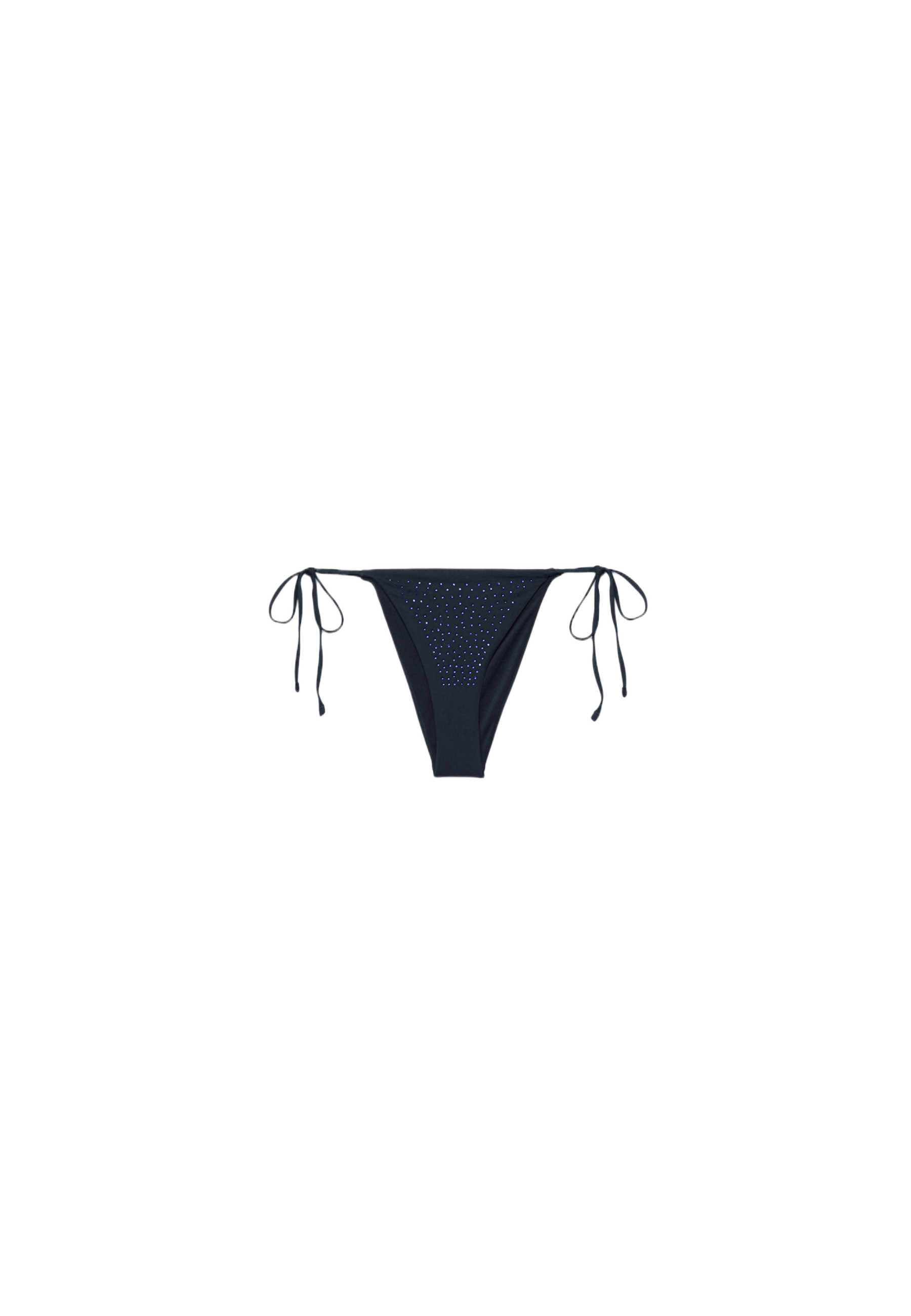 Shimmery Brazilian bikini bottoms — Dark blue