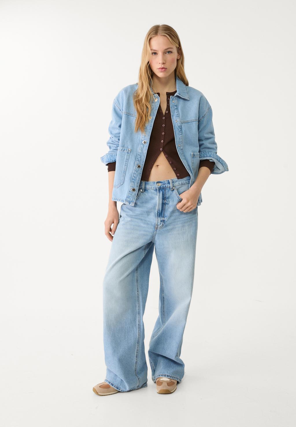 Denim jacket with pockets