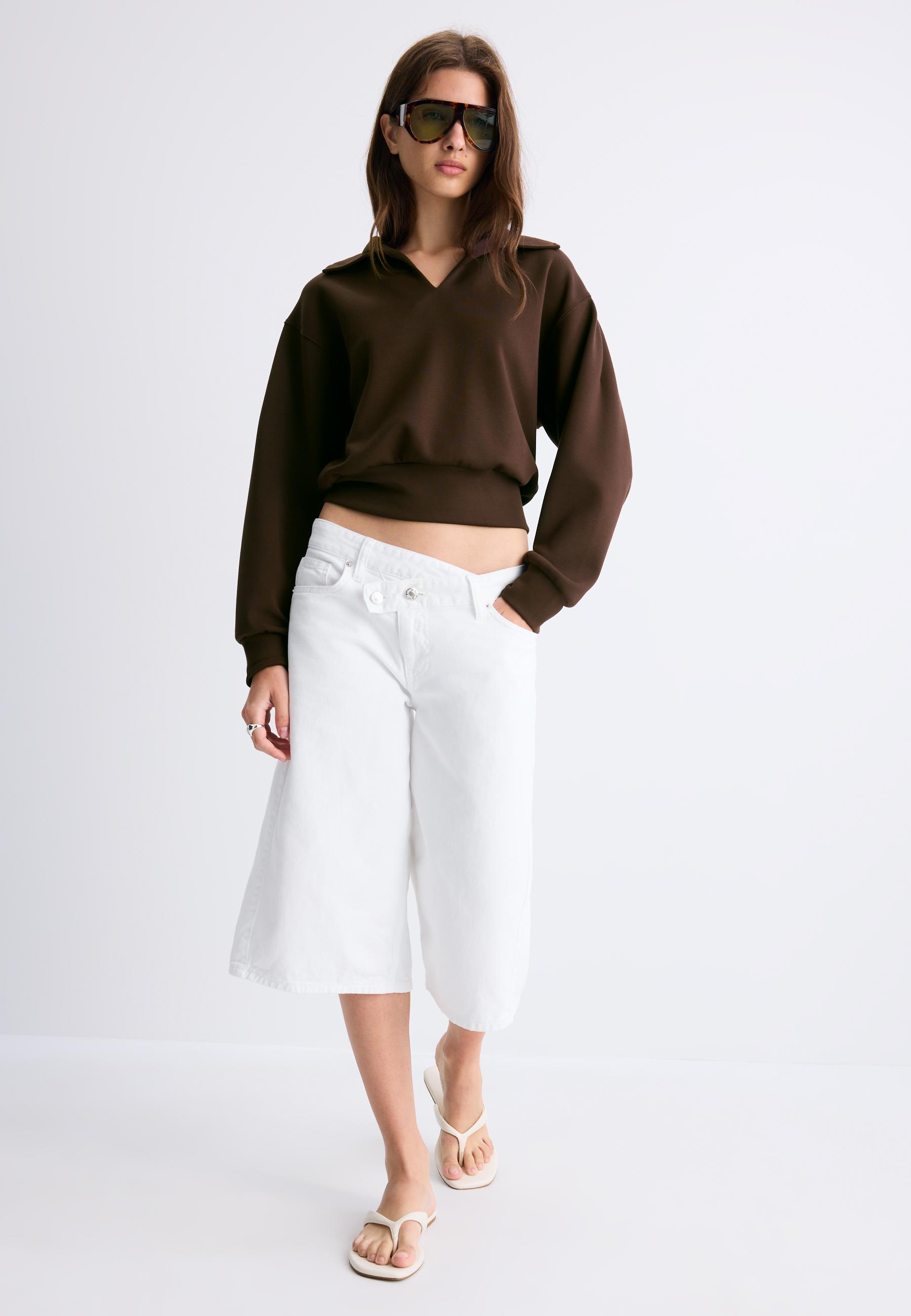 Yumuşak dokunuşlu sweatshirt - Kadın Moda | Stradivarius Türkiye