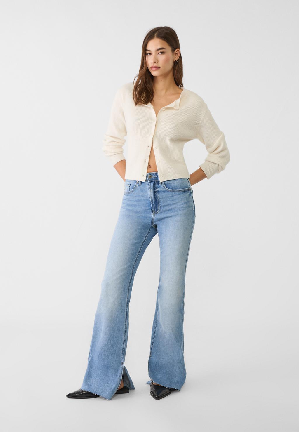 Jean flare slit