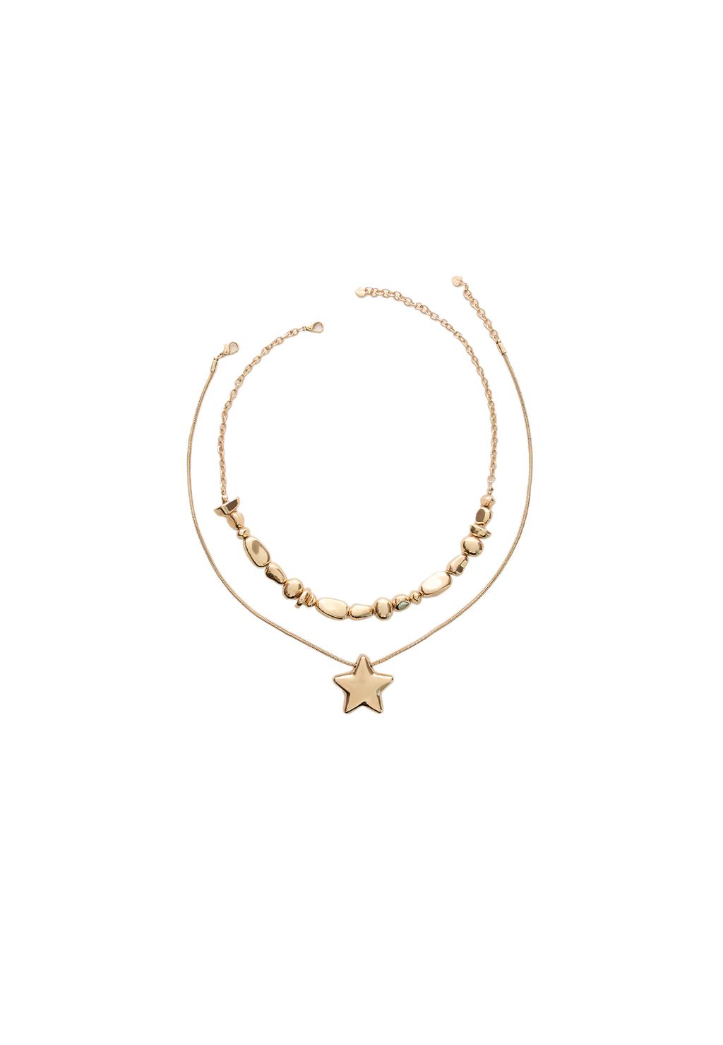 Set 2 collares charm estrella