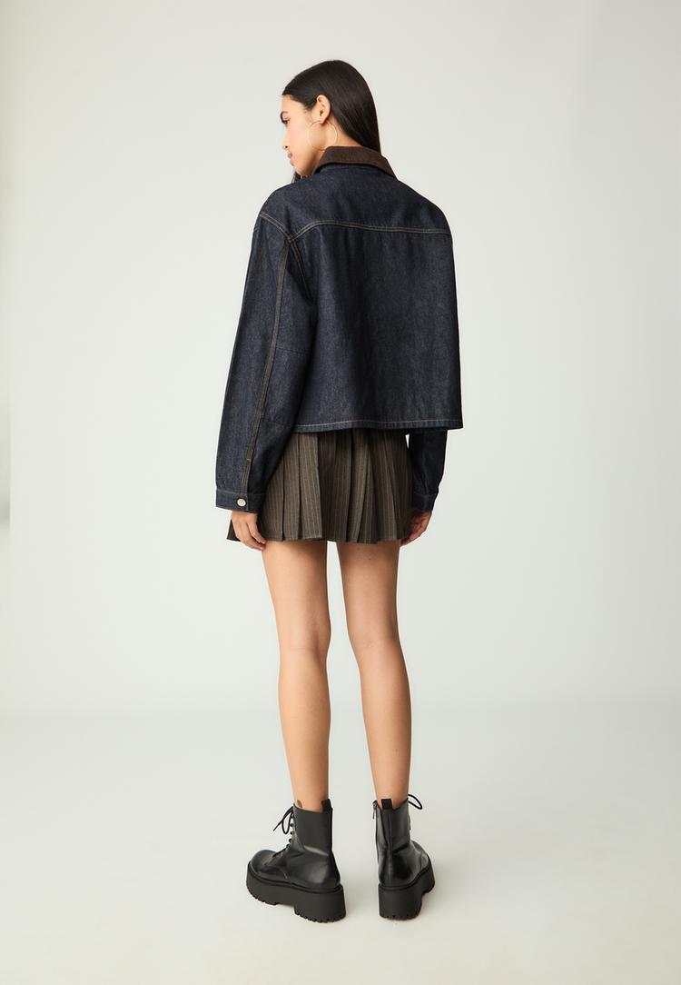 gecombineerd denim jack
