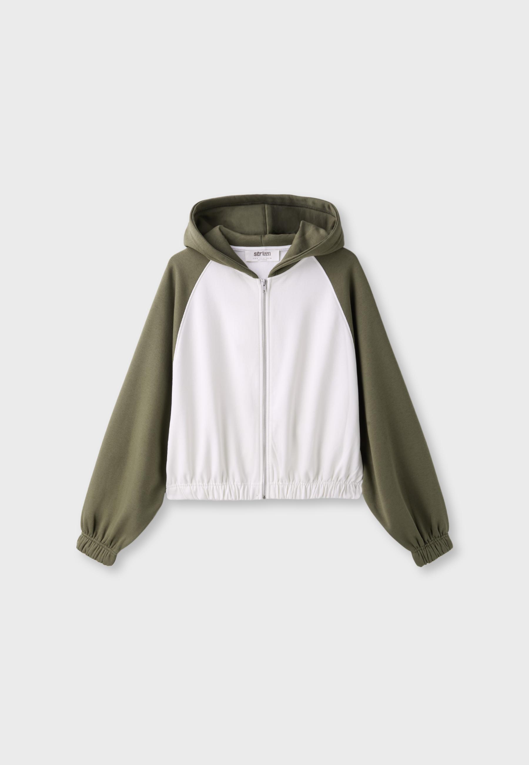 Zip-up hoodie — Khaki