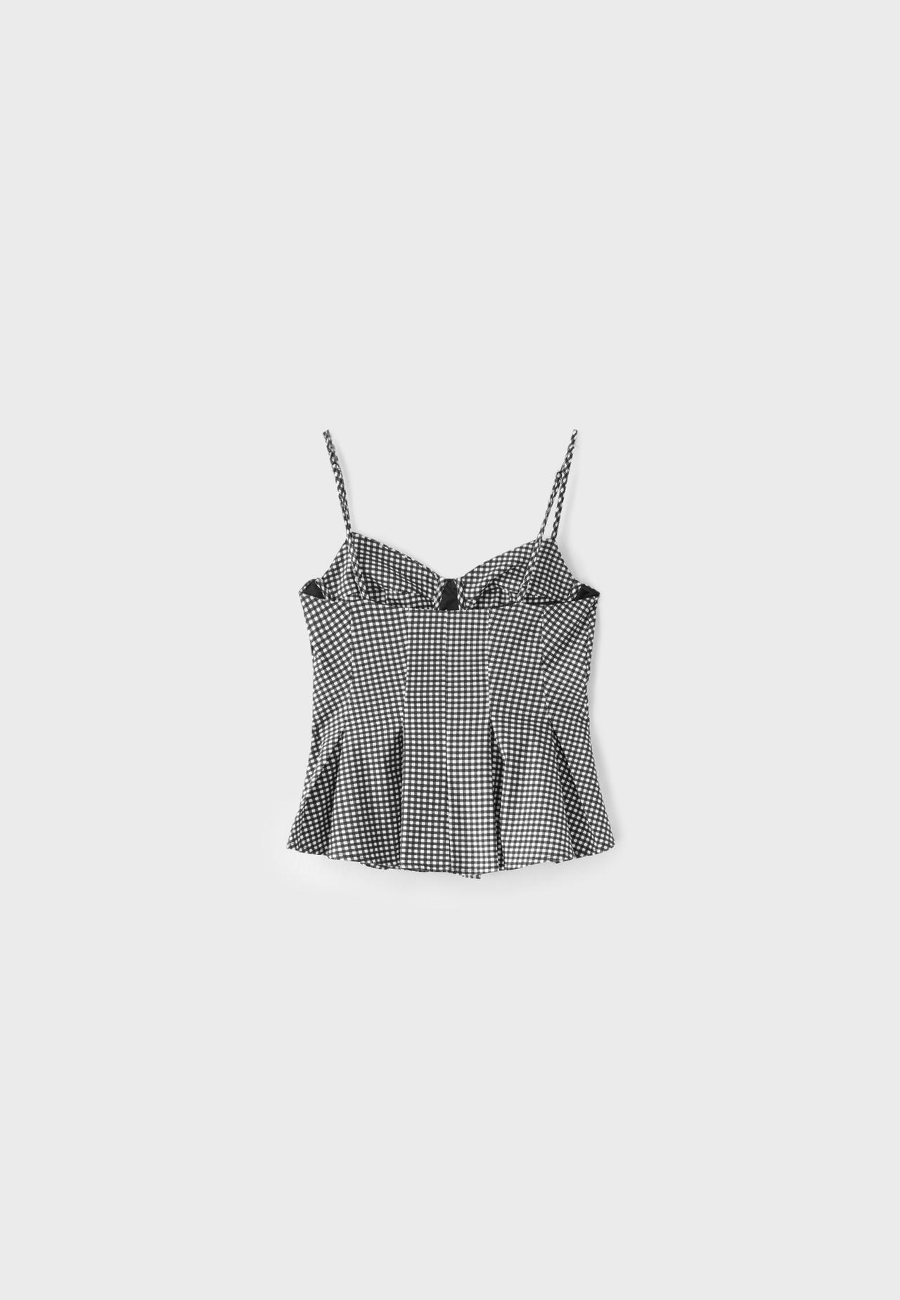Fitted pleated top — TRANSPARENT
