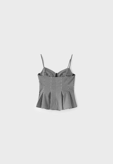 Fitted pleated top — TRANSPARENT 8