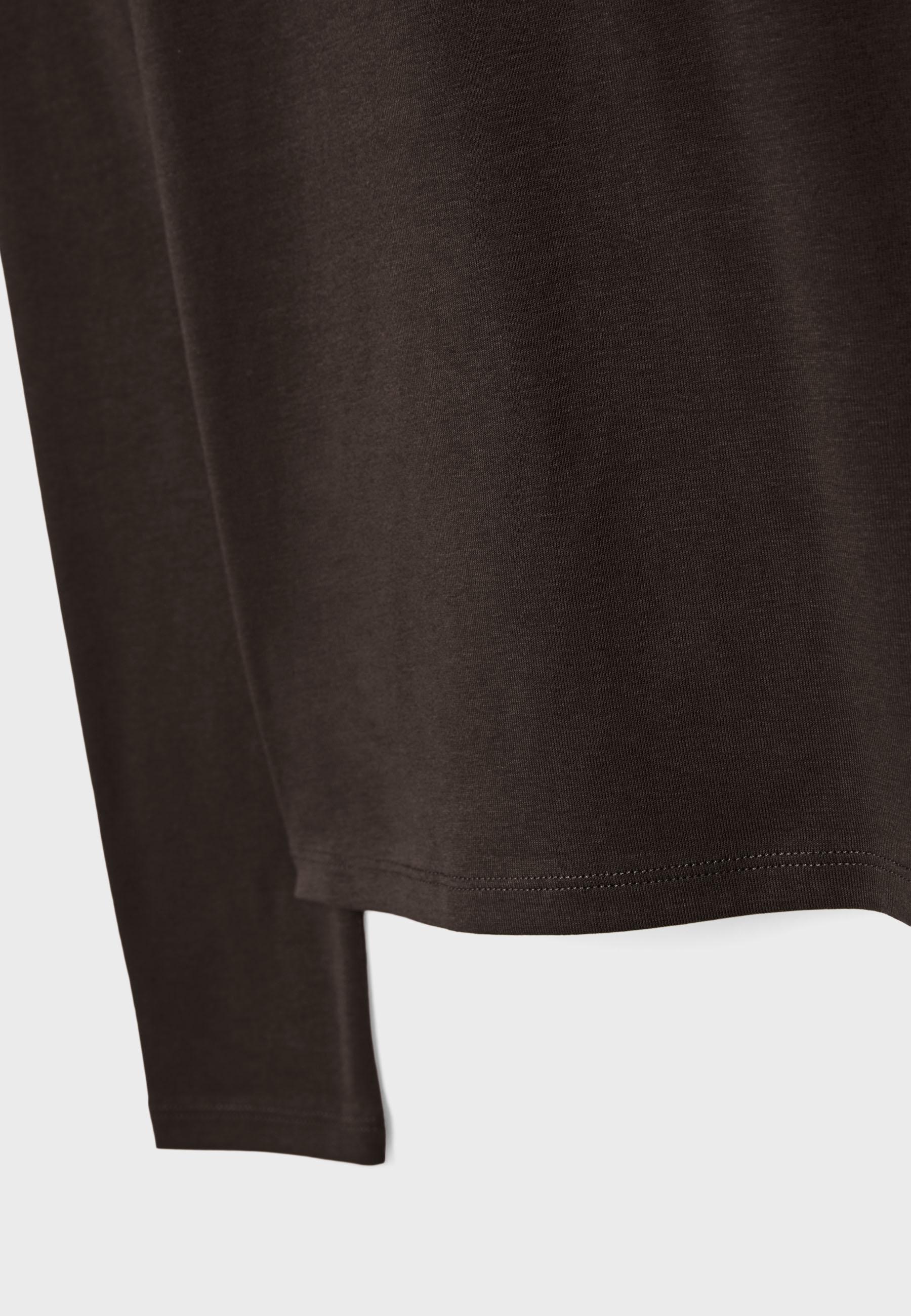 Basic long sleeve T-shirt — Brown