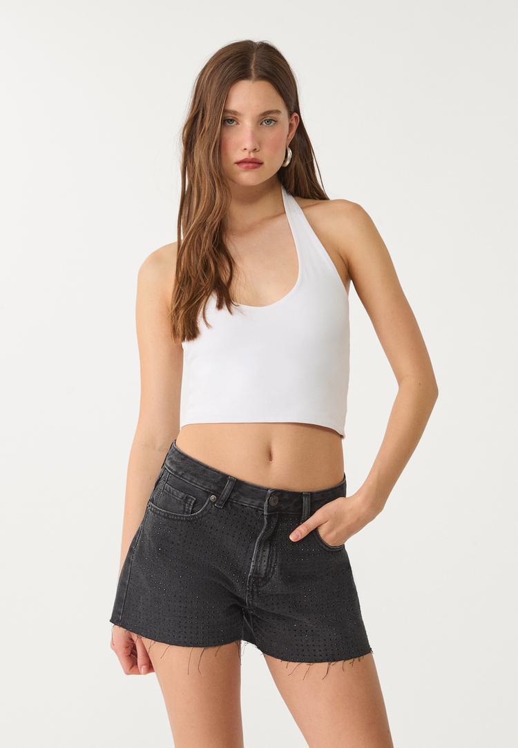 short denim brillo