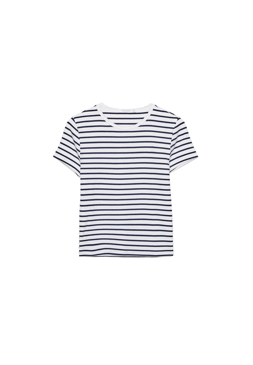 Camiseta básica slim fit rayas