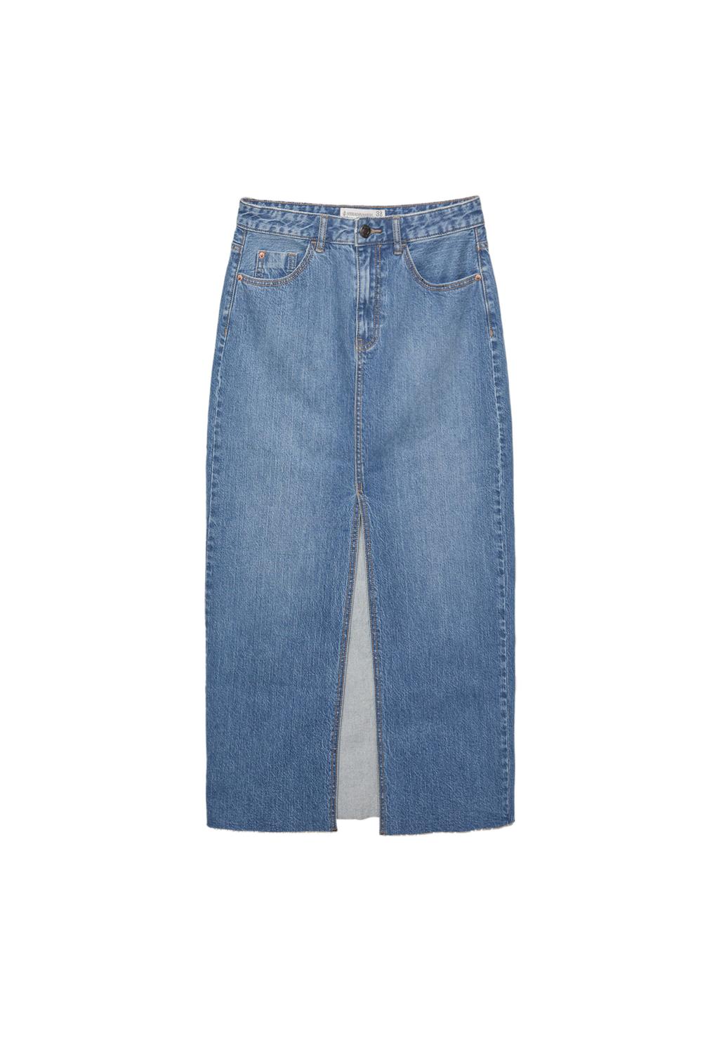D70 Jupe longue en denim confort
