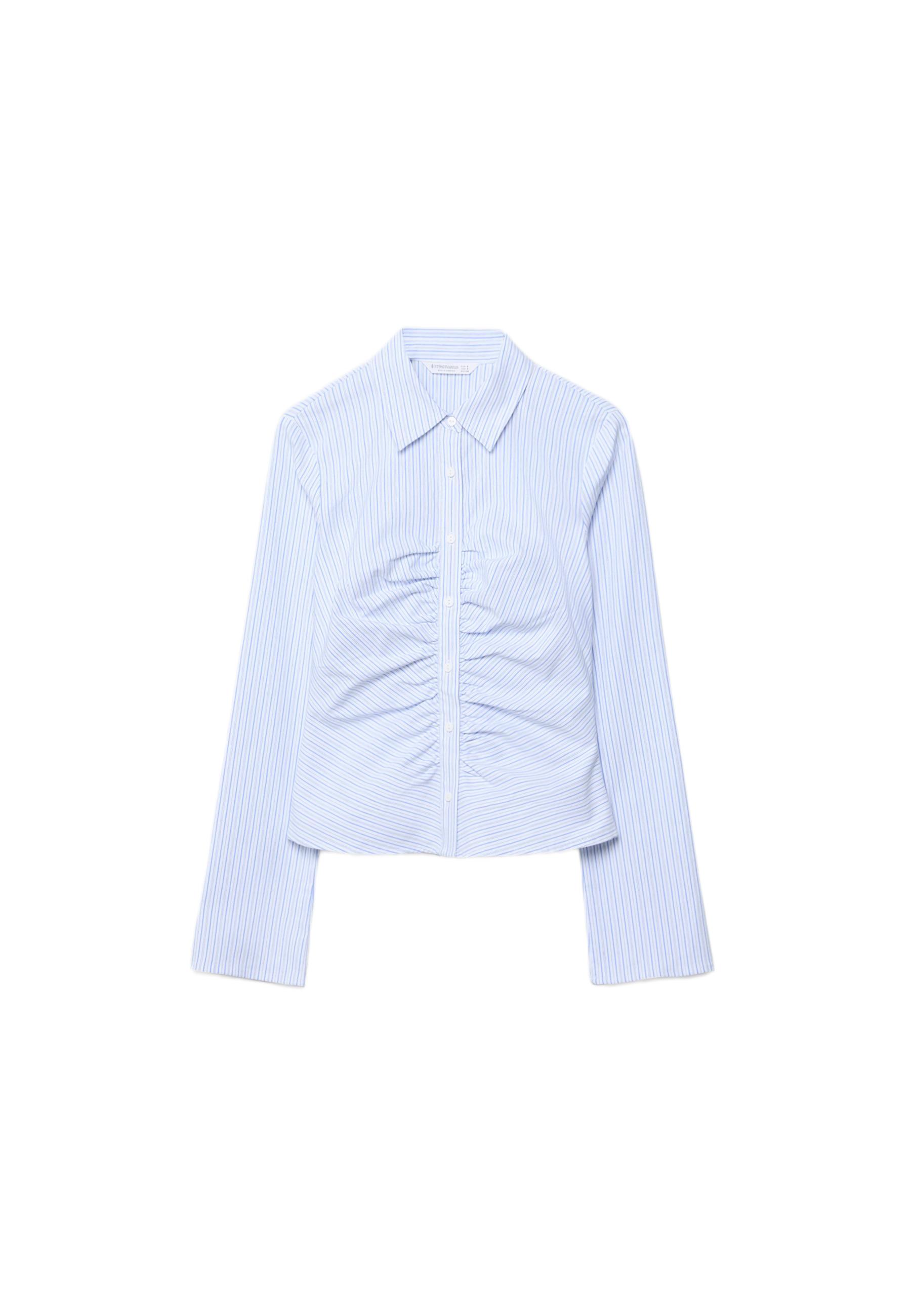 Bengaline gathered shirt — Sky blue