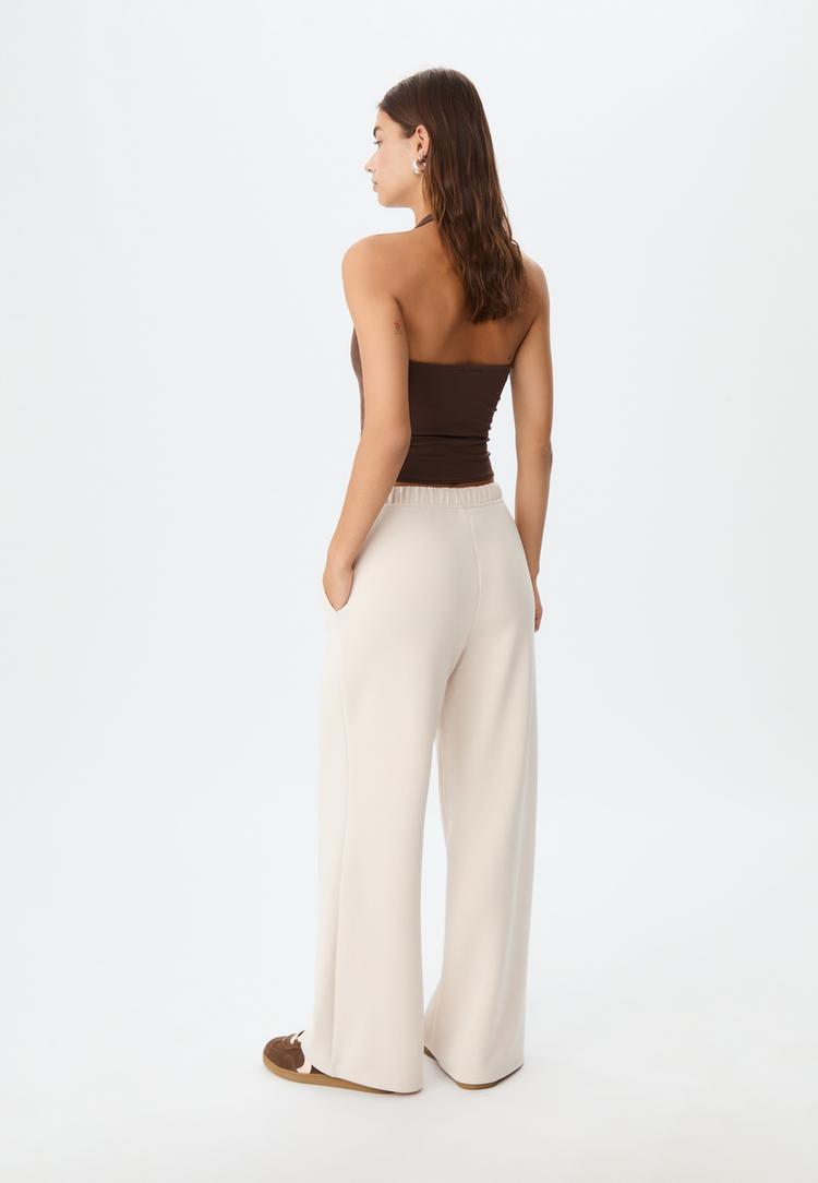 calcas wide leg nervo de tato suave