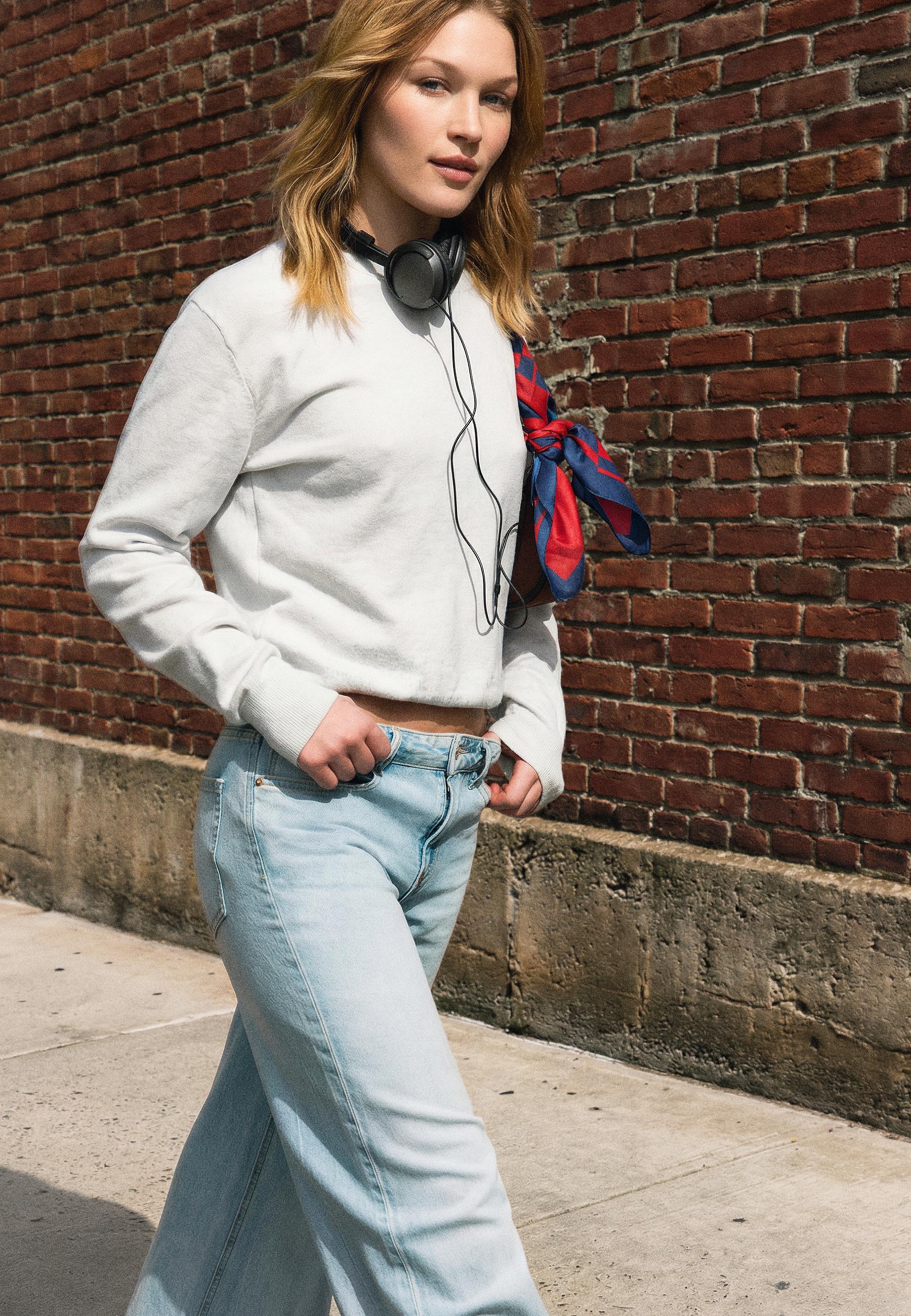 Soft-Touch Basic Knitted Jumper — Pearl grey