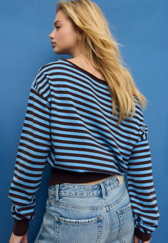 camisola de malha assimetrica