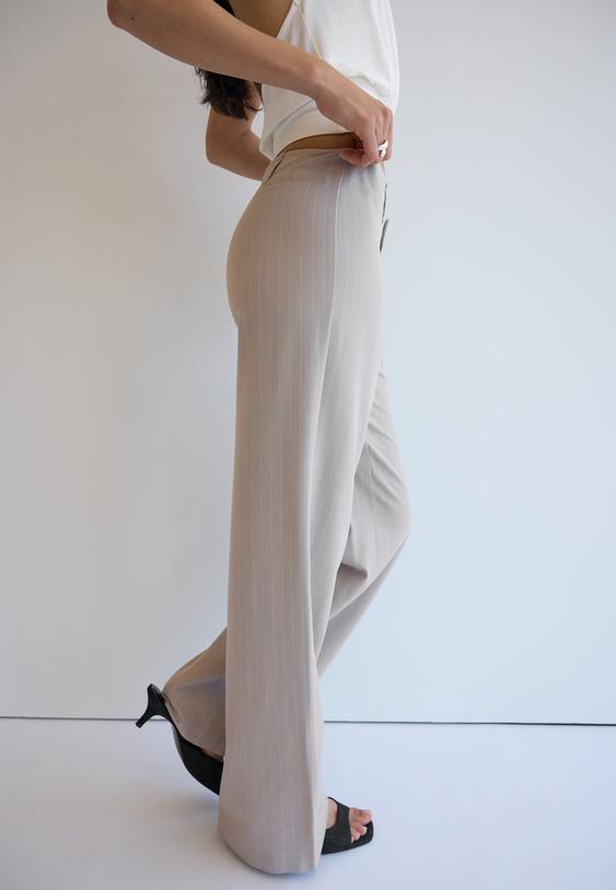 slim fit straight trousers l04544198
