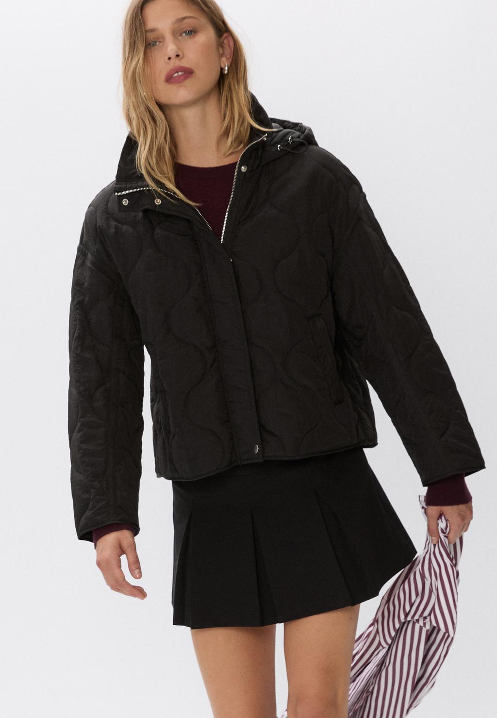 Blouson matelassé à capuche