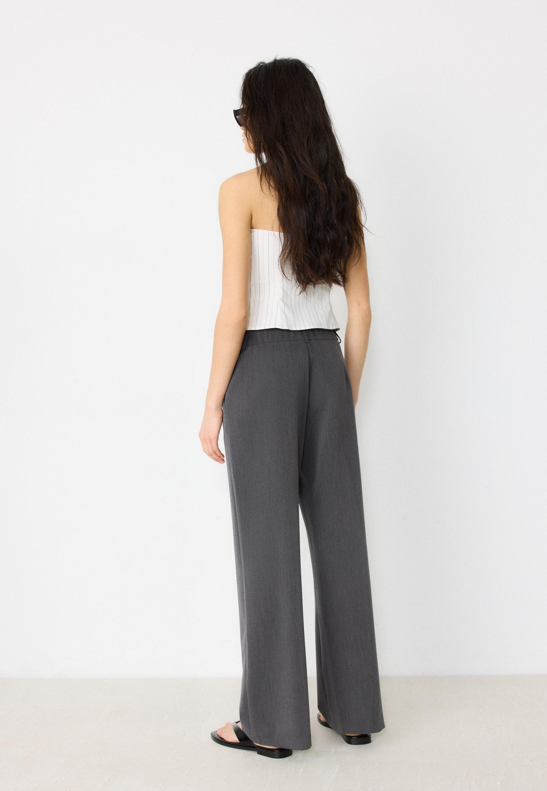 Straight-leg smart trousers — Dark grey