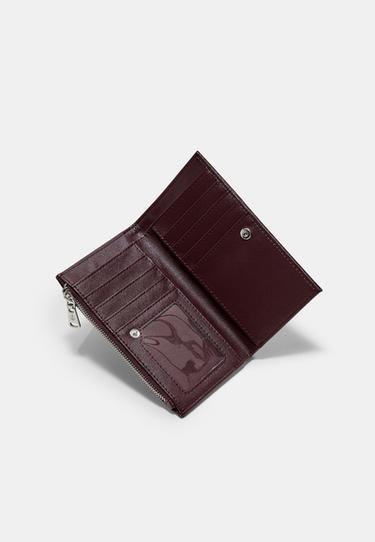 Basic zip-up purse — Burgundy 5