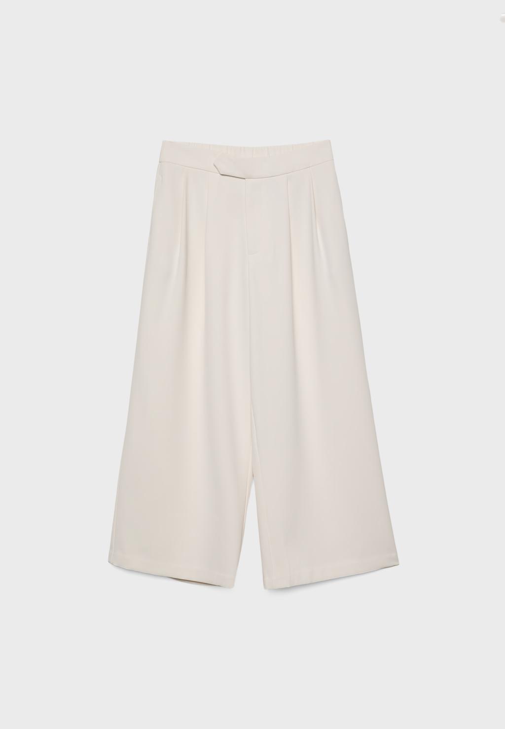 Jupe-culotte habillée plissée