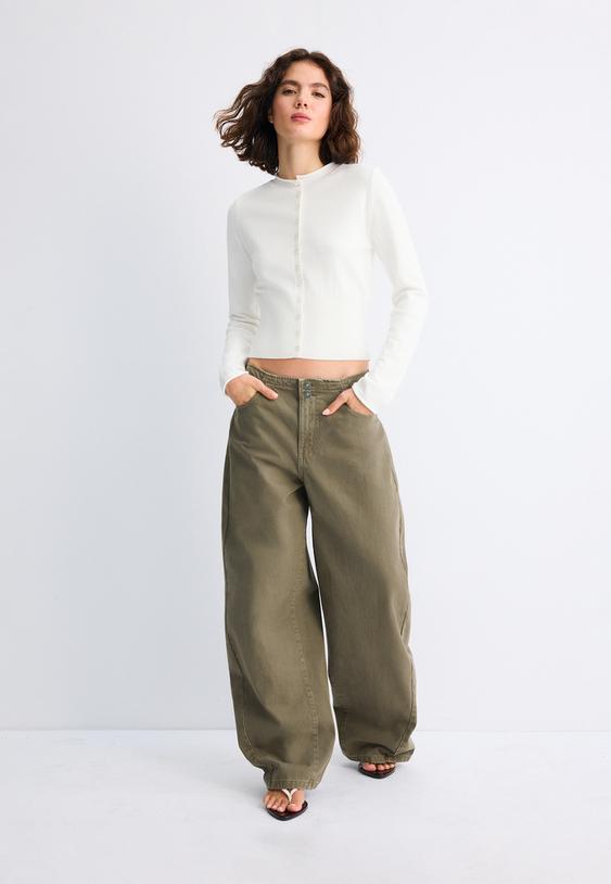 cardigan entallado cuello mao