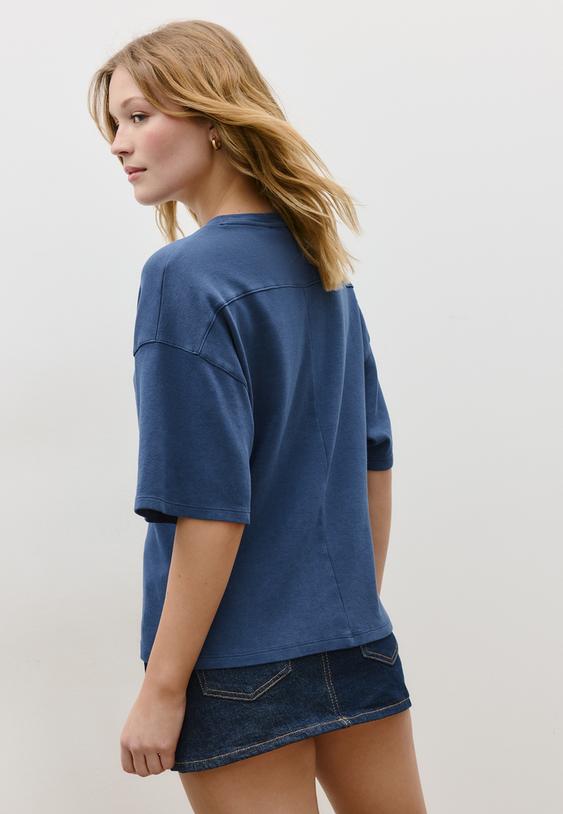 maglietta a maniche corte con dettaglio grafico