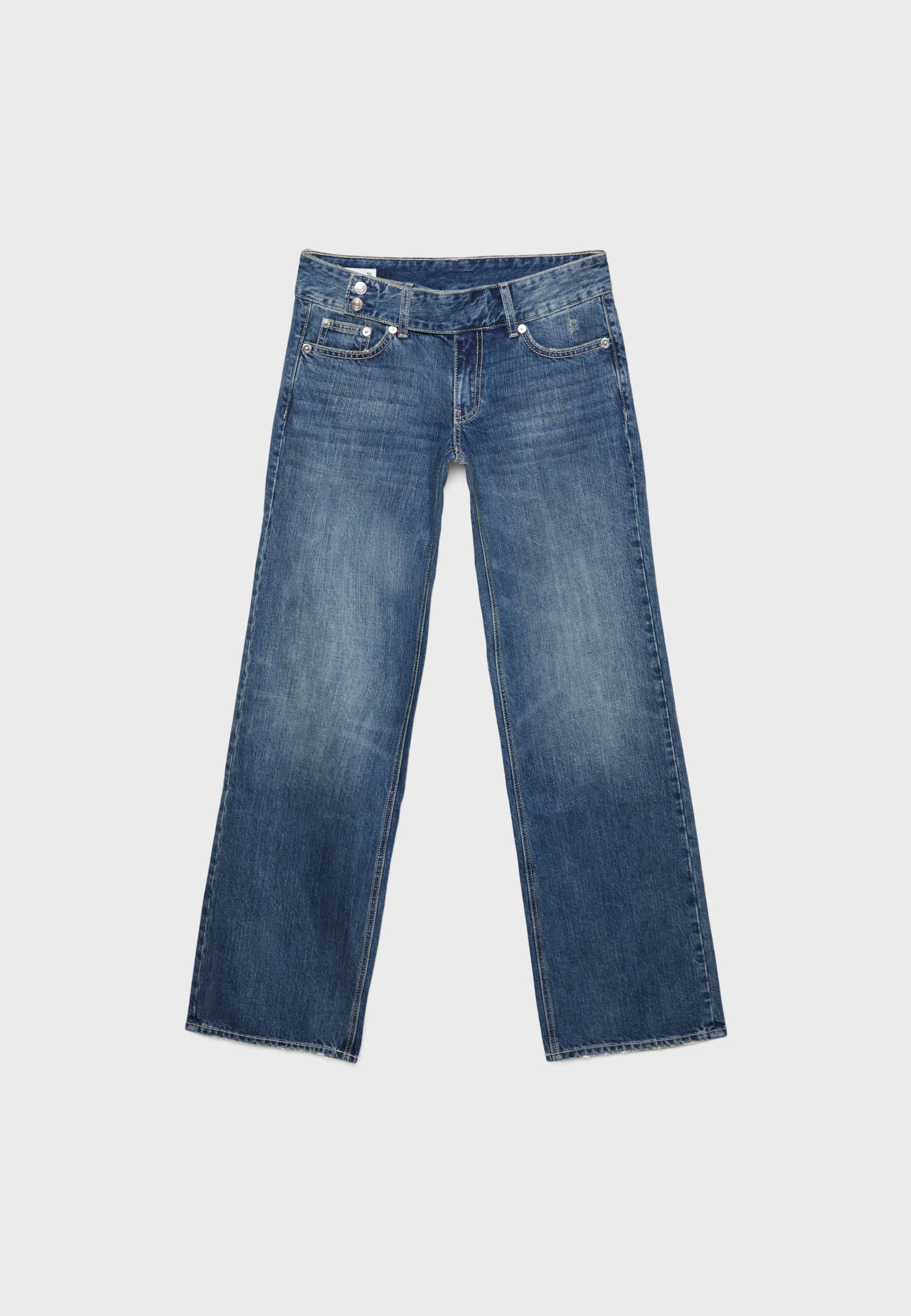 Düşük bel straight fit çekiç belli jean - Görsel 18