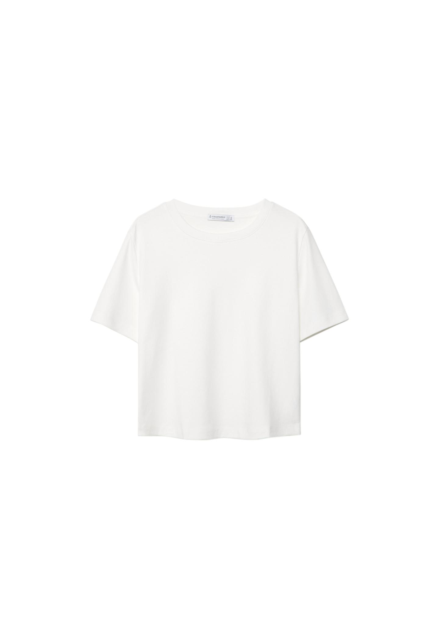 Basic regular fit kalın tişört - Görsel 10