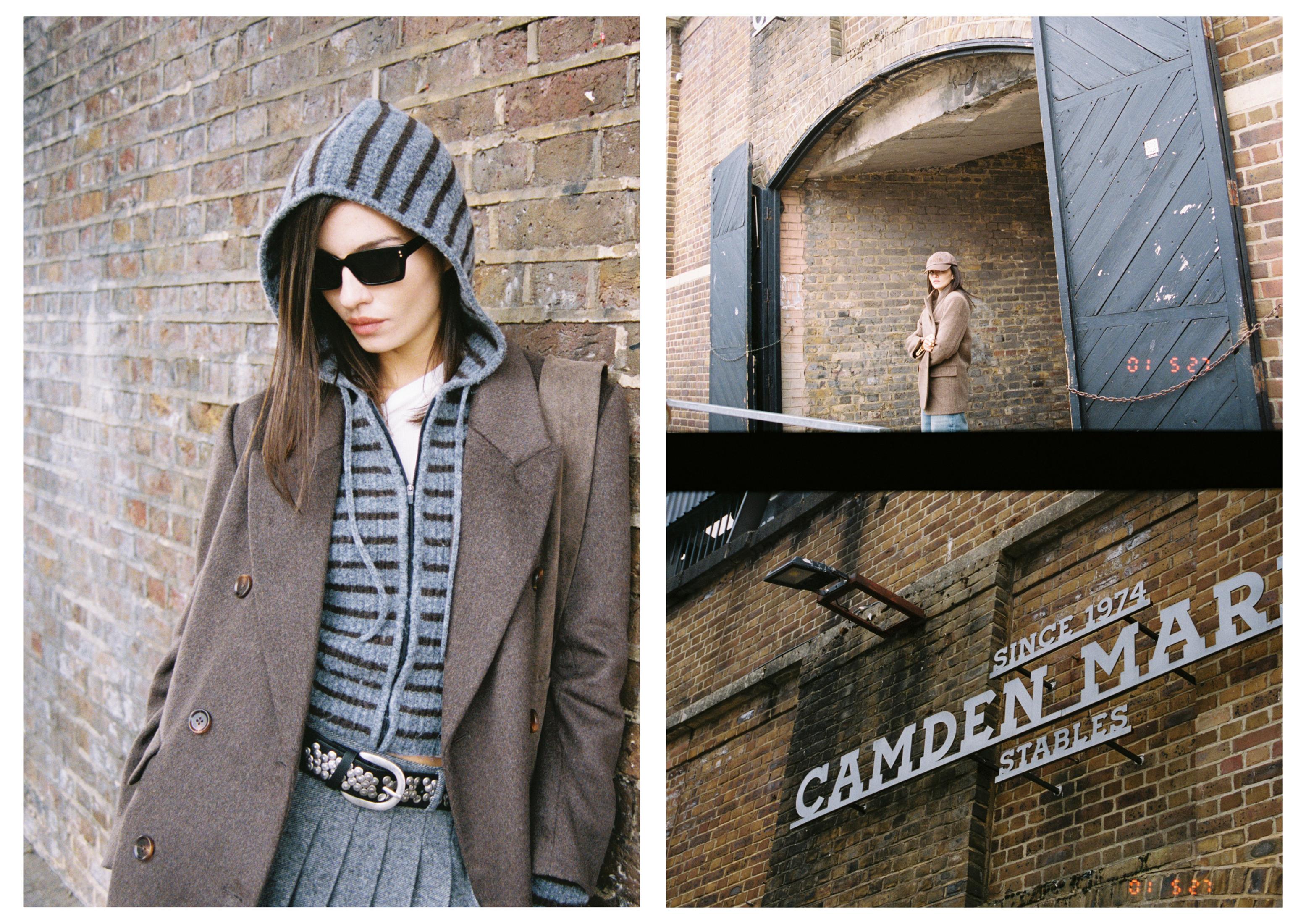 Knitted zip-up jacket — Dark grey