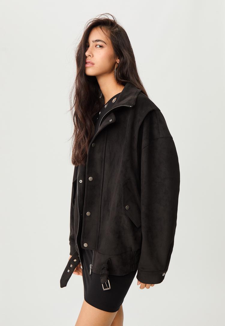 cazadora biker efecto ante