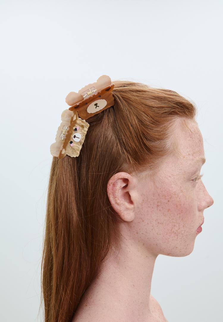 set 2 pinzas de pelo osos