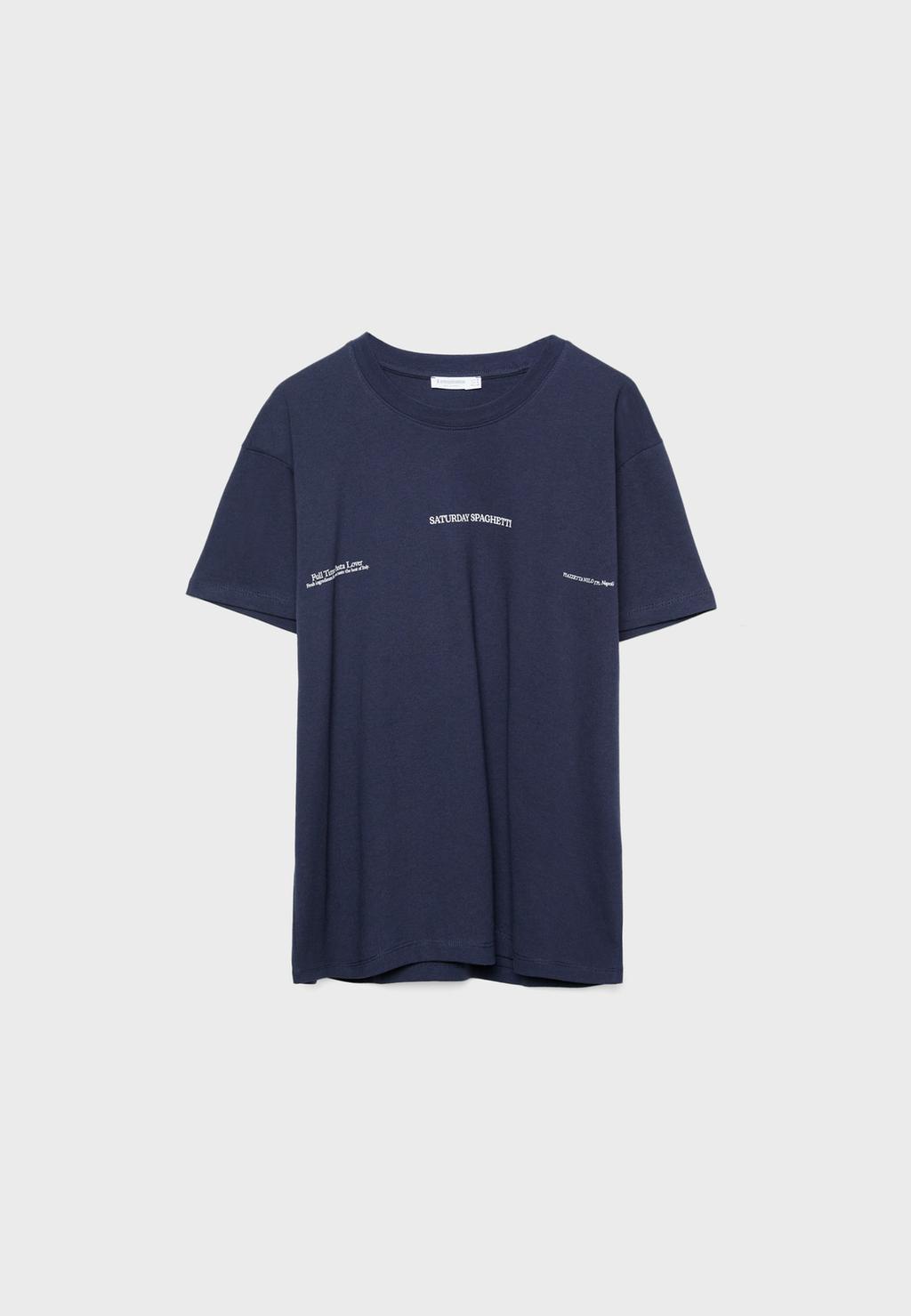 Camiseta oversize estampado