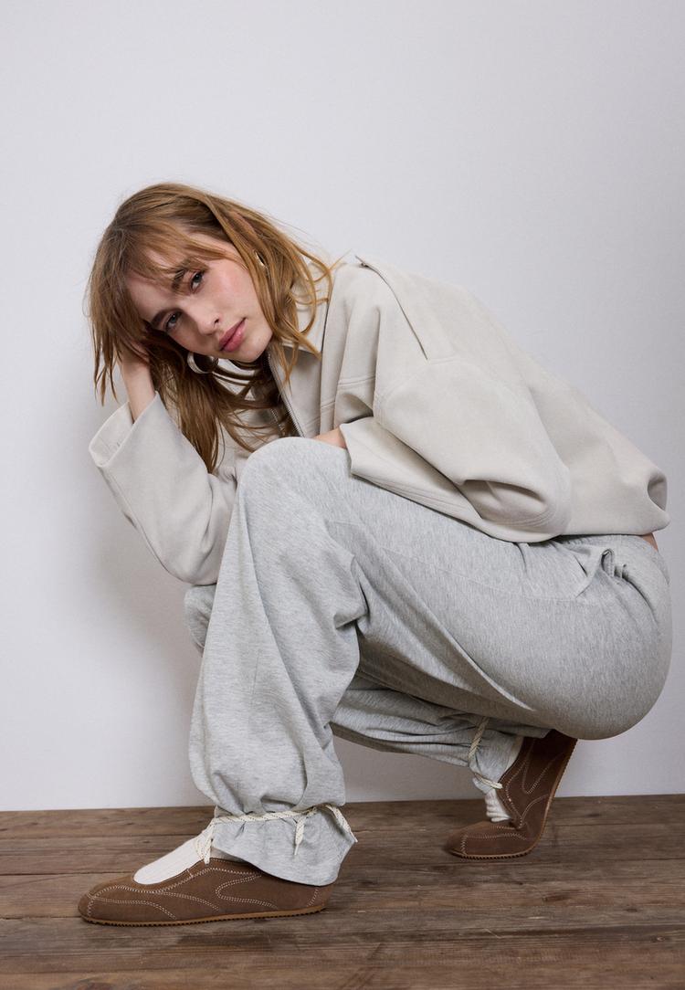 pantalon jogger wide leg