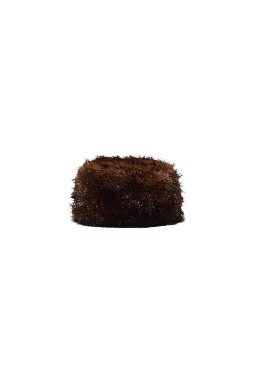 Gorro redondo efecto pelo
