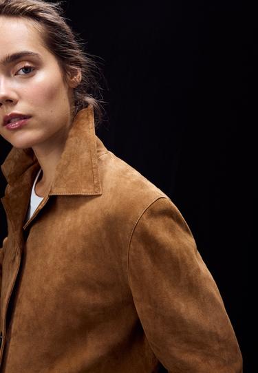 Leather pocket jacket — Brown 4